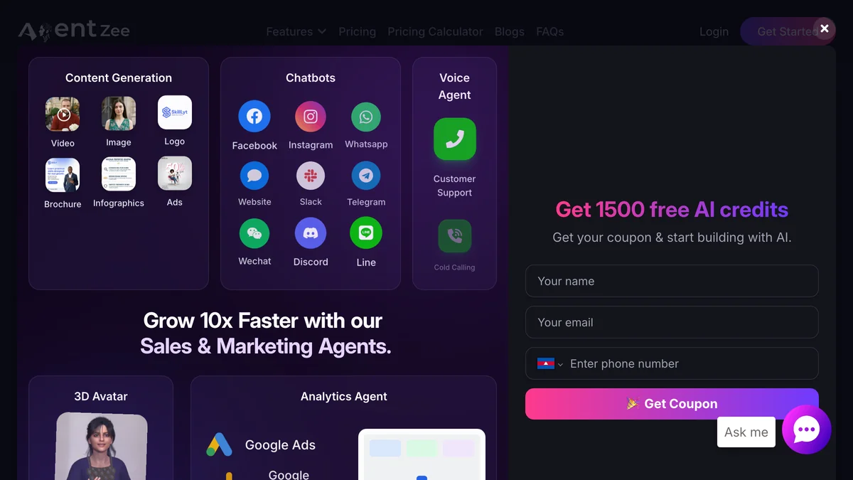 AgentZee screenshot