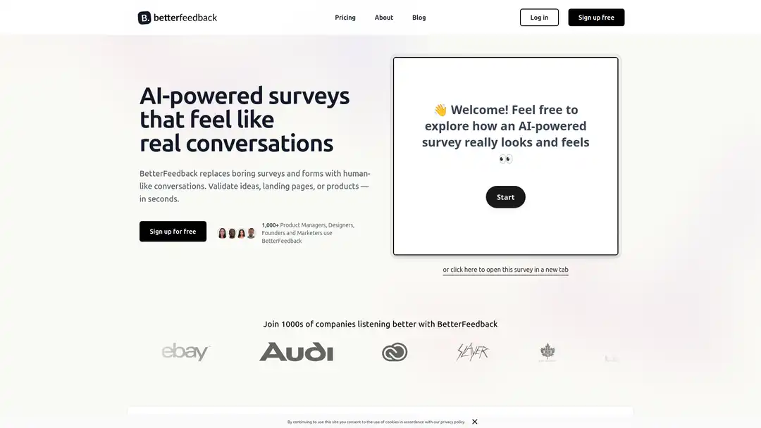 BetterFeedback screenshot