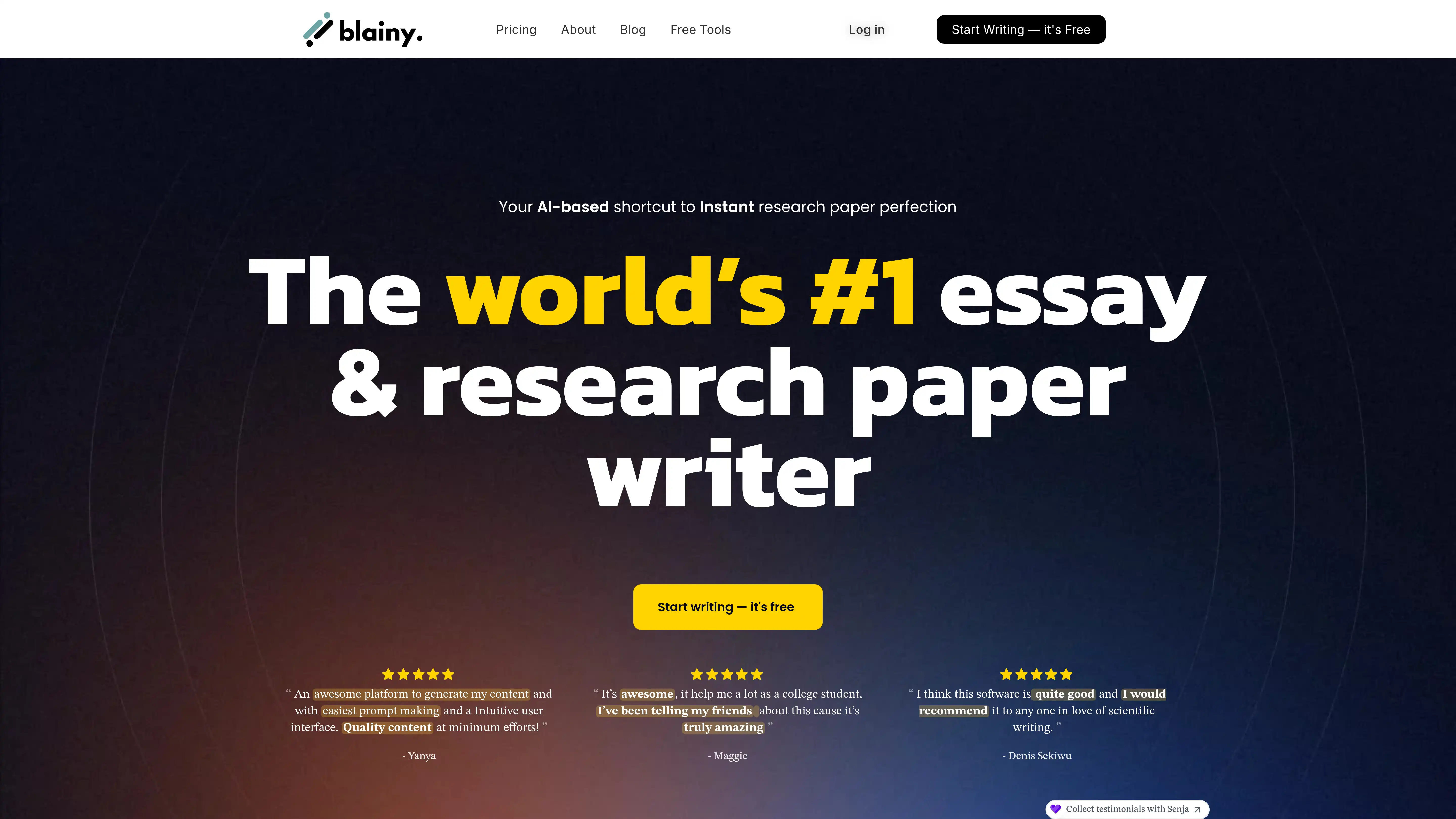 Blainy screenshot
