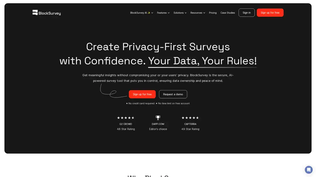 BlockSurvey screenshot