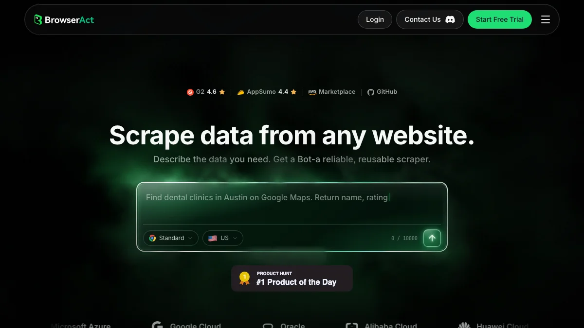 BrowserAct screenshot