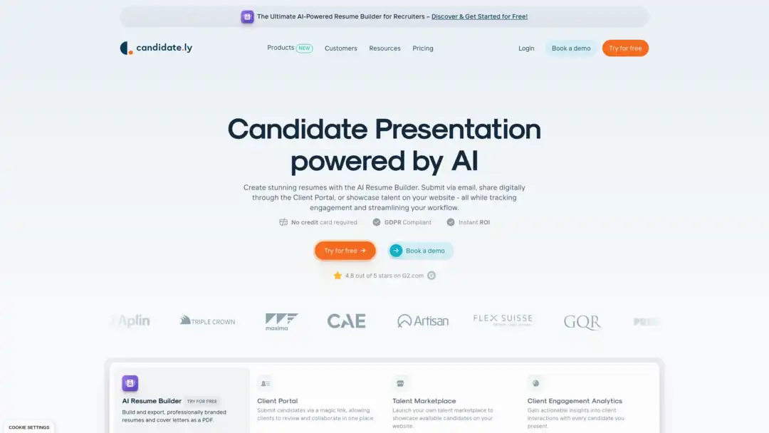 Candidately screenshot