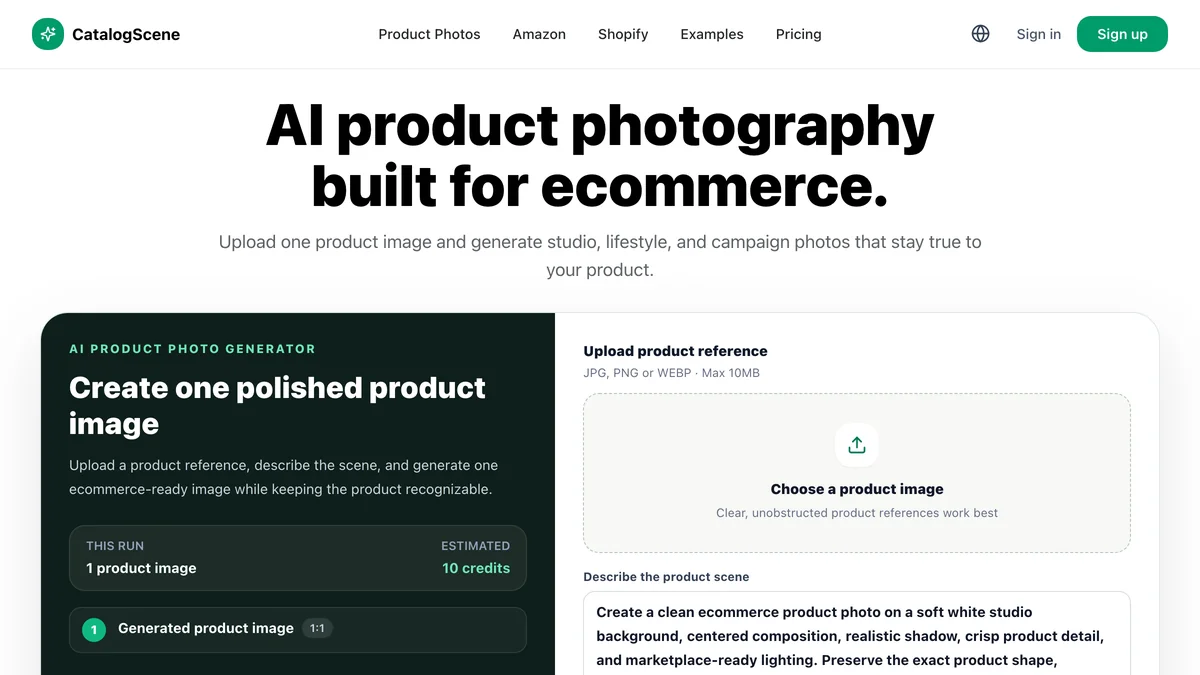 CatalogScene screenshot