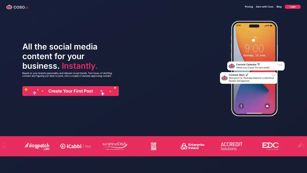 Coso.ai screenshot