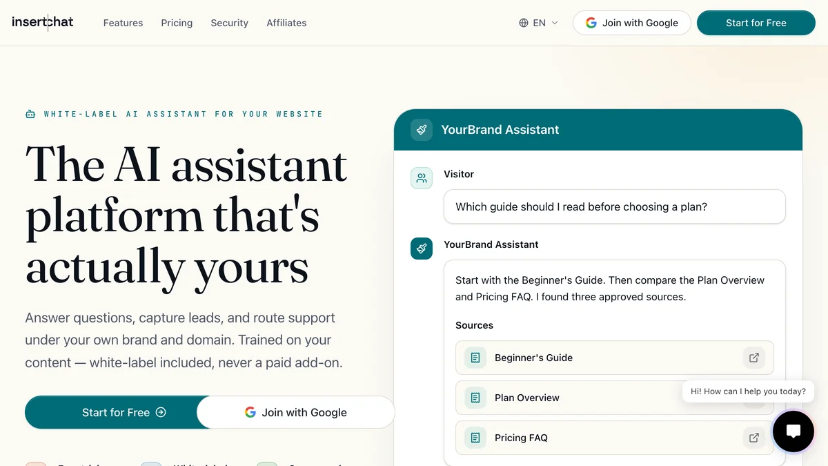InsertChat screenshot