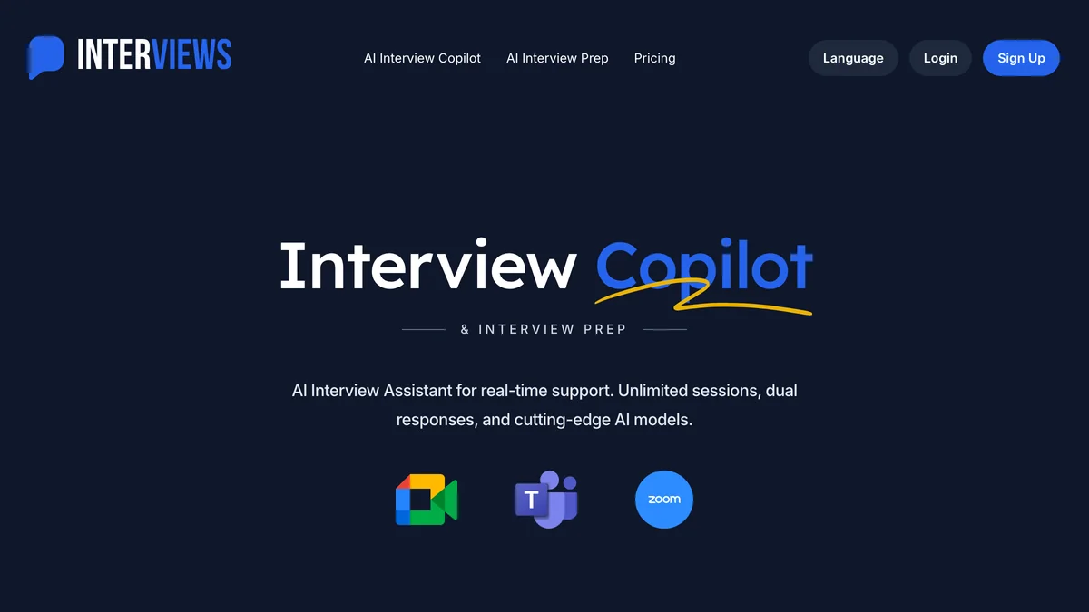 Interviews Chat screenshot