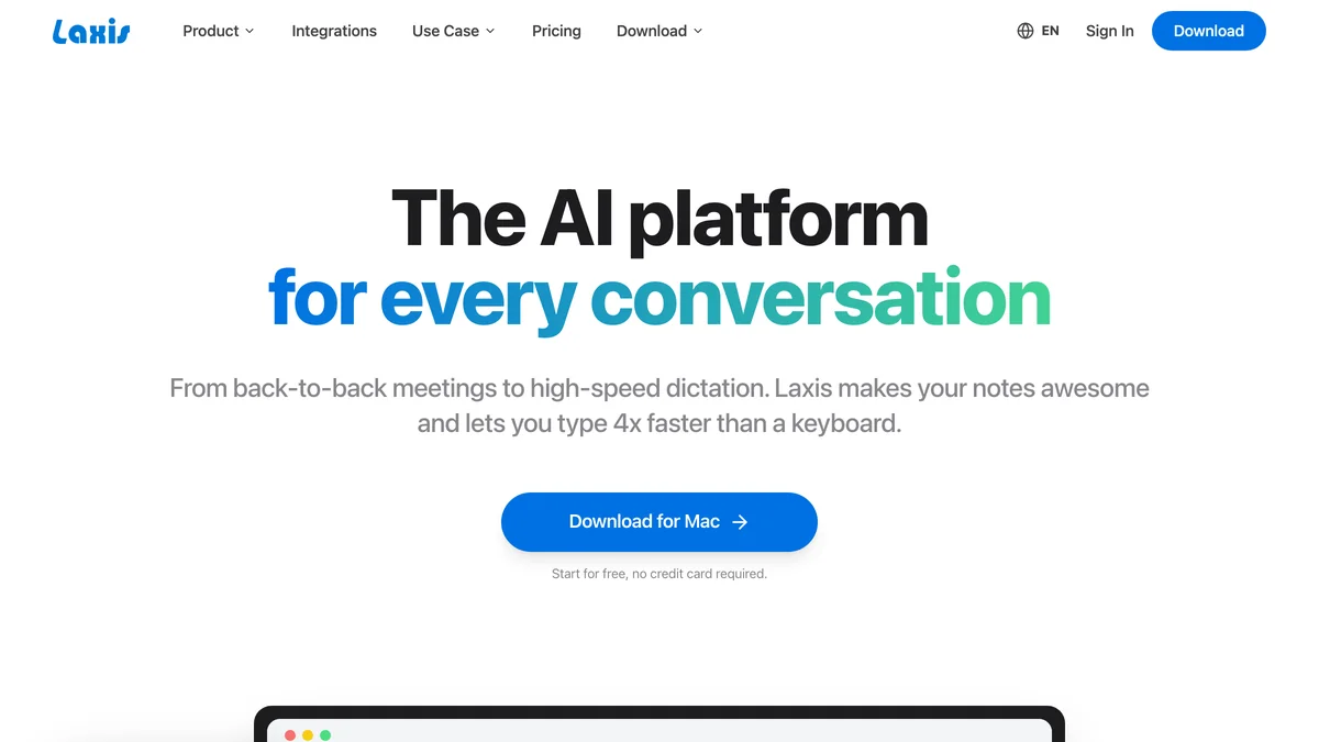 Laxis screenshot