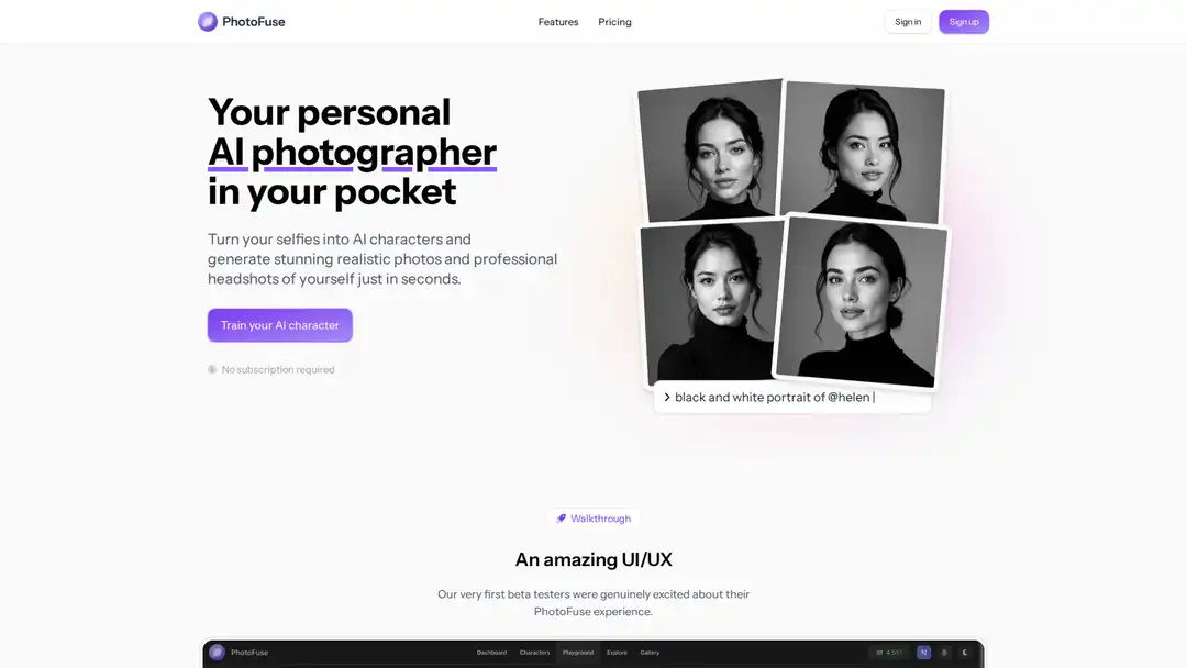 PhotoFuse AI screenshot