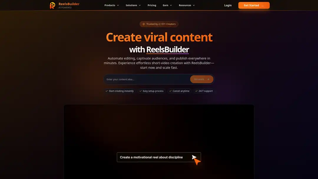 ReelsBuilder screenshot