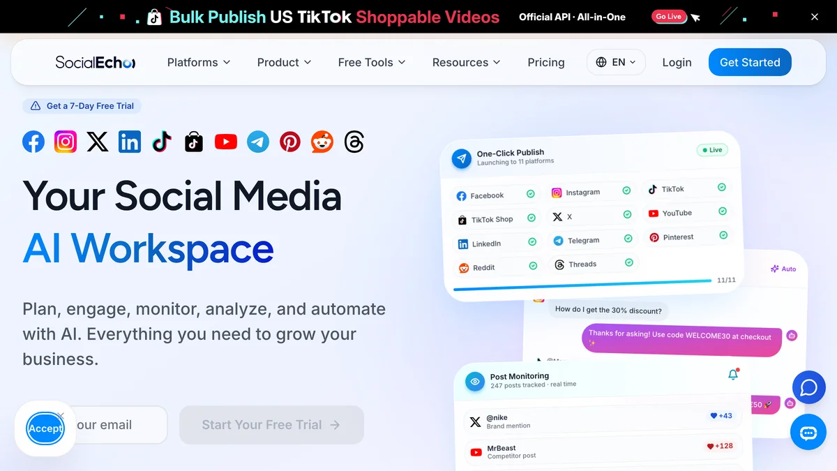 SocialEcho screenshot