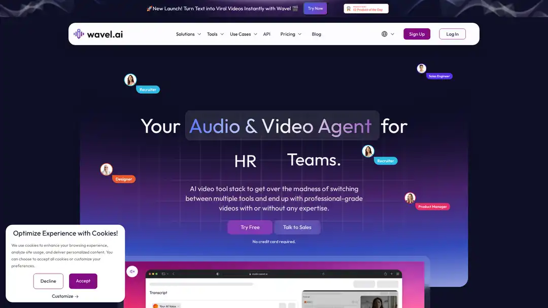 Wavel AI screenshot