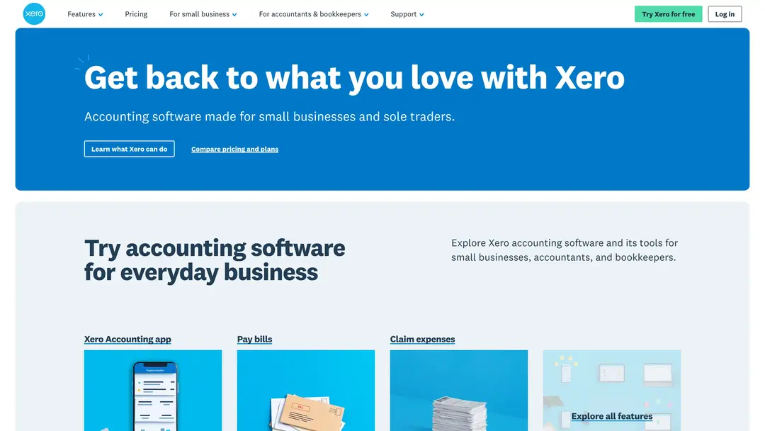 Xero screenshot