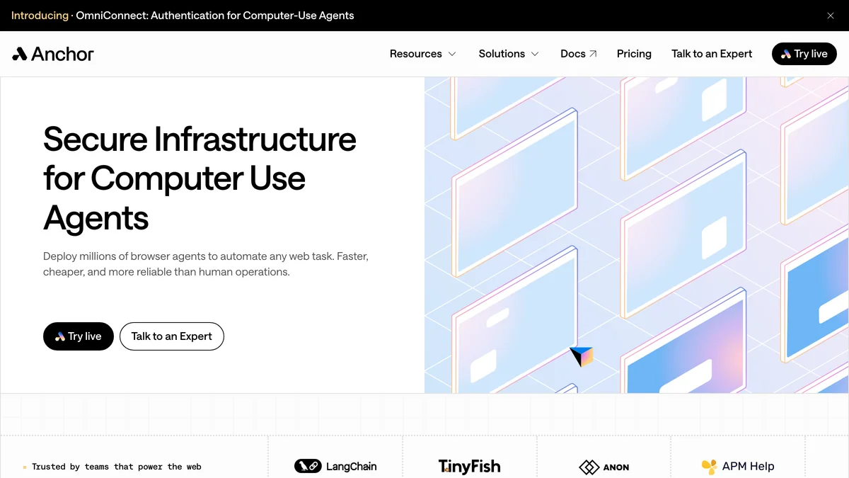 Anchor Browser screenshot