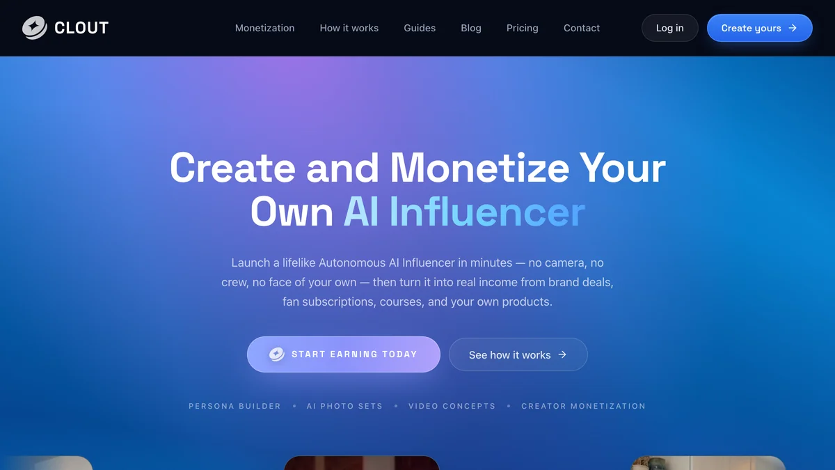 Clout AI screenshot