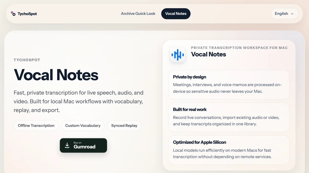 Vocal Notes screenshot