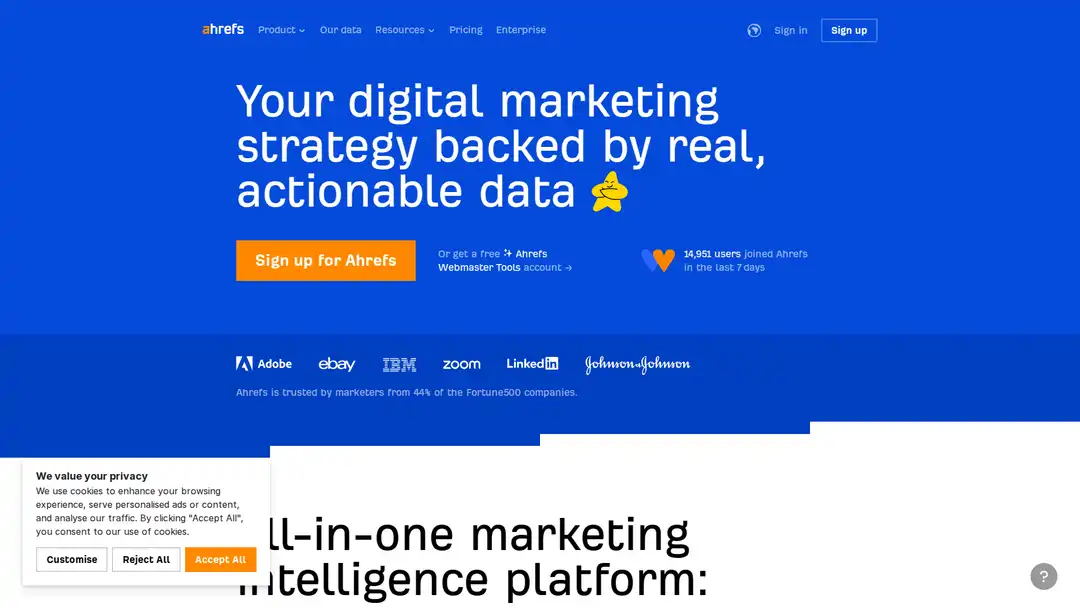 Ahrefs platform