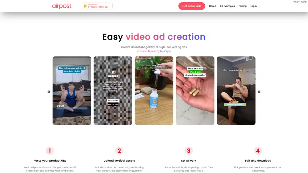 Screenshot of Airpost.ai platform showing email automation and personalization features