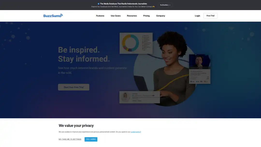 BuzzSumo content analysis and discovery platform