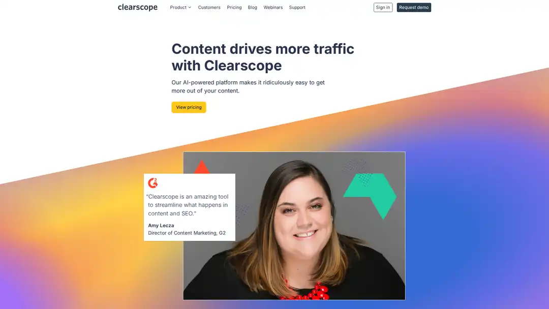 Clearscope platform