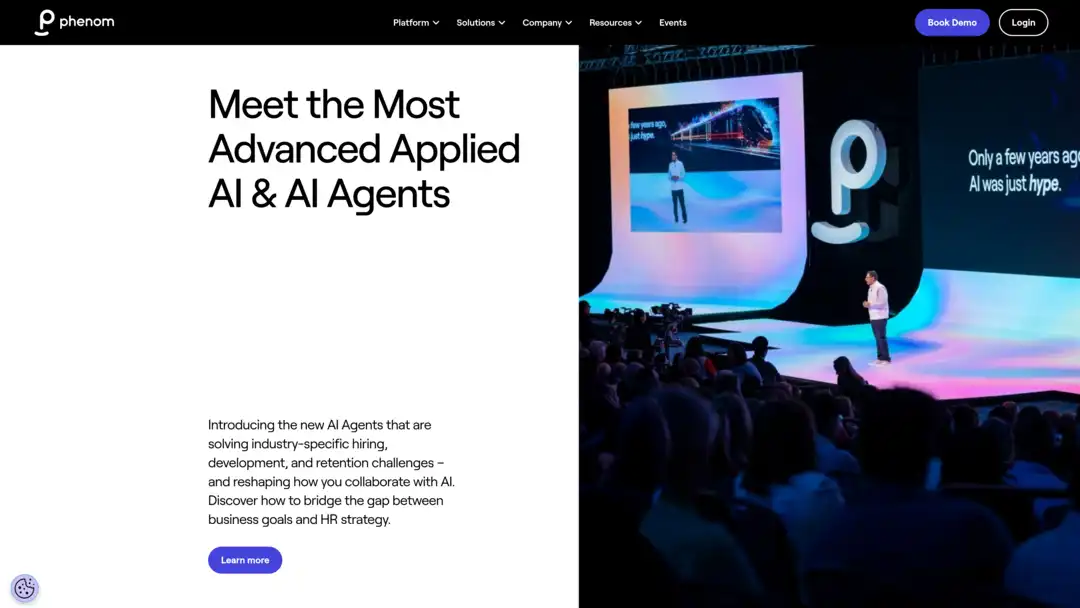 Screenshot of Phenom AI-driven talent experience platform