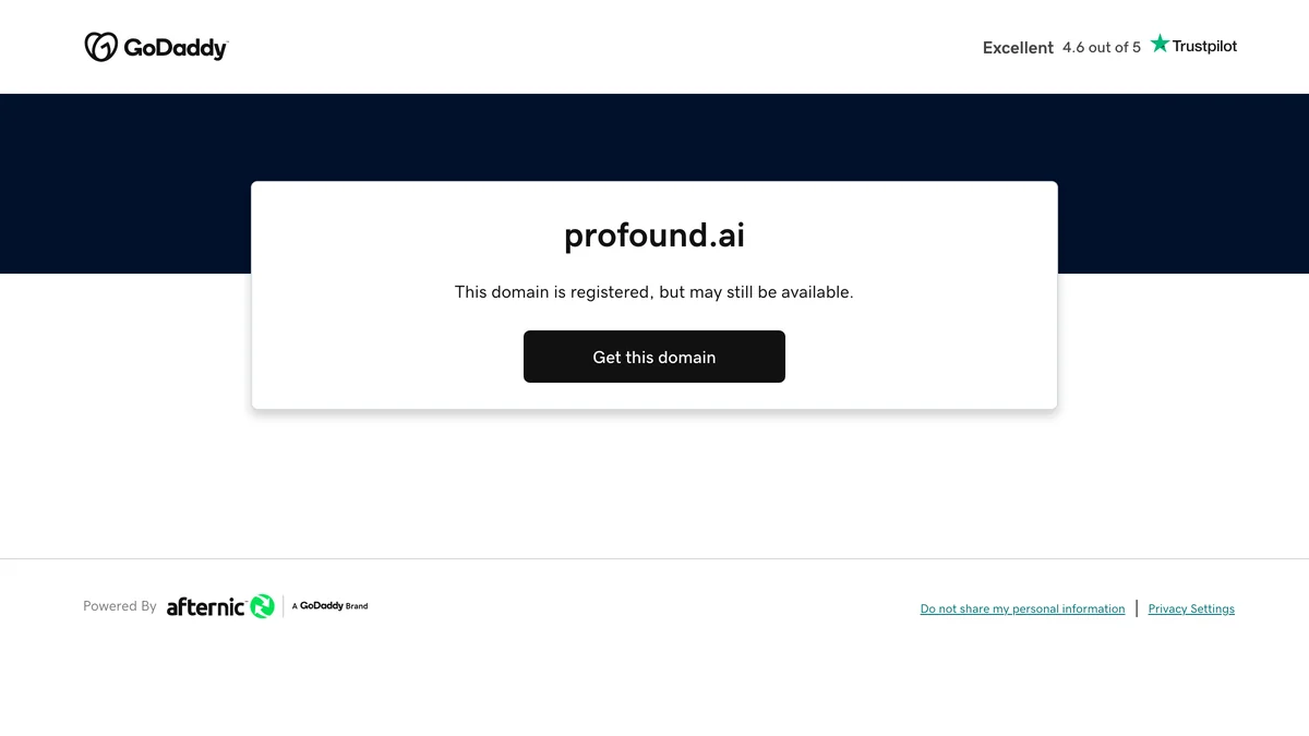Profound dashboard