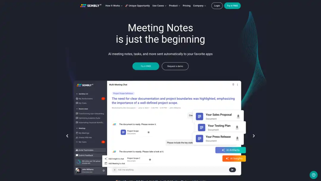 Sembly AI Screenshot