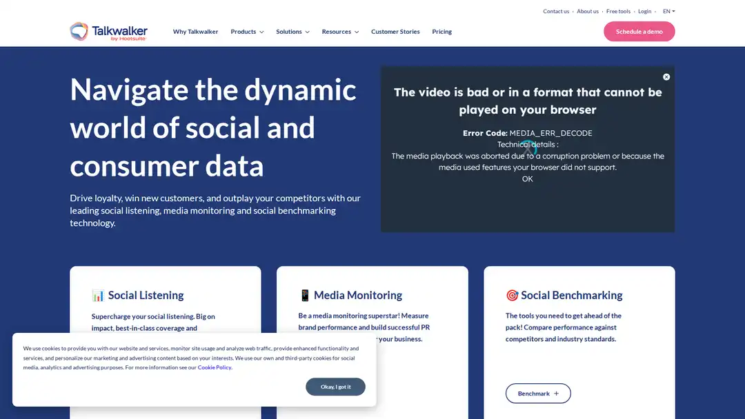 Talkwalker social media analytics platform