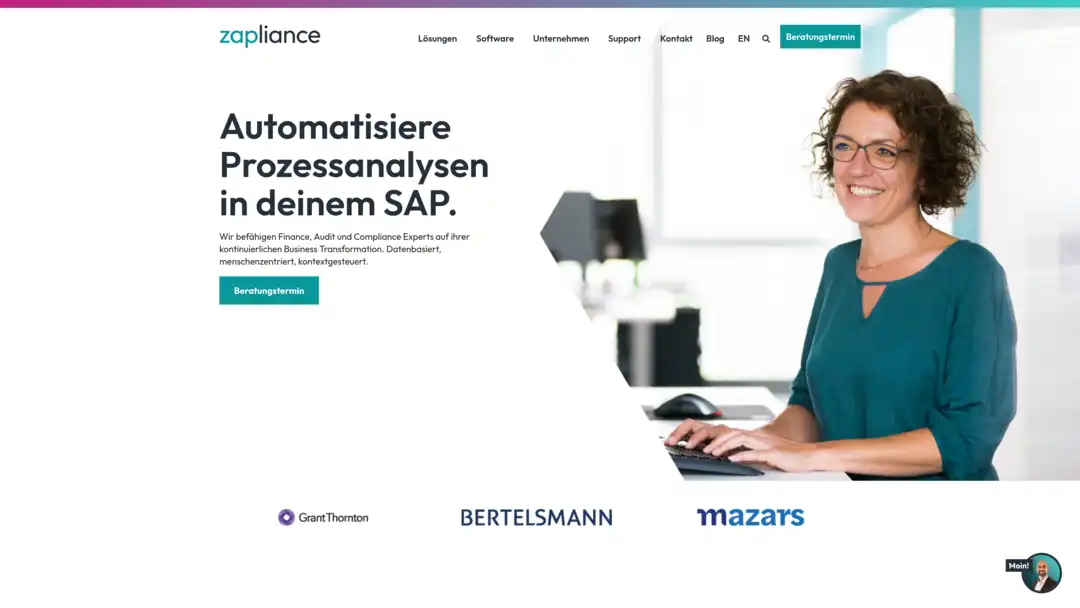 Screenshot of Zapliance platform displaying automation and cash flow forecasting features
